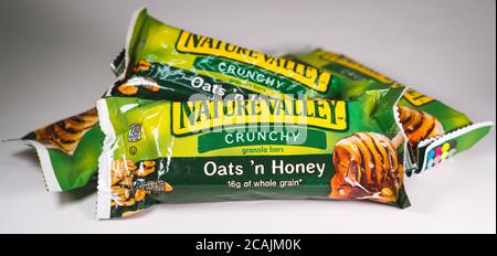 Nature Valley Oats ’n Honey Crunchy Granola Bar Foto Stock