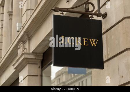 Negozio Polo Ralph Lauren di Londra su Bond Street, cartellonistica del marchio di moda nel West End di Londra Foto Stock