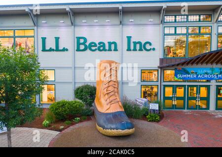 LL Bean Flagship Store, Freeport, Maine, Stati Uniti Foto Stock