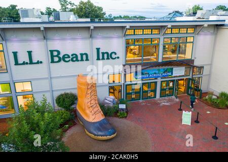 LL Bean Flagship Store, Freeport, Maine, Stati Uniti Foto Stock