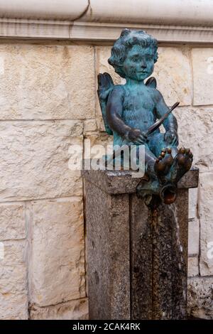 Fontana di Cupido sulla piazza di Batumi, Georgia Foto Stock