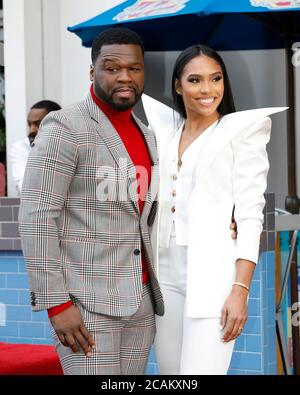 LOS ANGELES - GEN 30: Curtis Jackson, 50 Cent, Jamira Haines alla cerimonia della Stella 50 Cent sulla Hollywood Walk of Fame il 30 gennaio 2019 a Los Angeles, California Foto Stock