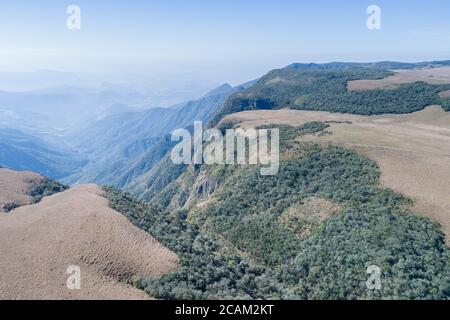 Veduta aerea del Canyon di Pinheirinho, Cambara do sul, RS, Brasile Foto Stock