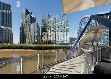 Sviluppo di Cutter Lane, North Greenwich Foto Stock