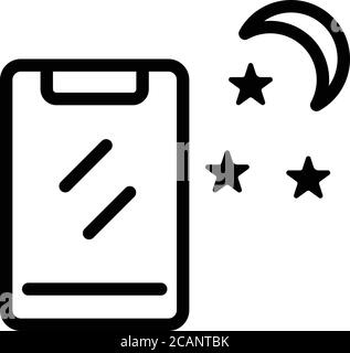 Icona del gadget Sleep, stile outline Illustrazione Vettoriale