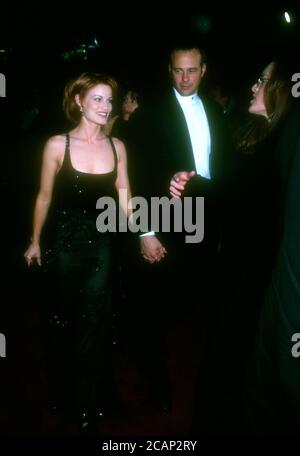 Universal City, California, USA 10 marzo 1996 l'attrice Laura Leighton partecipa al 22° annuale People's Choice Awards il 10 marzo 1996 agli Universal Studios di Universal City, California, USA. Foto di Barry King/Alamy Stock foto Foto Stock