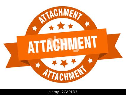 etichetta isolata nastro tondo di fissaggio. cartello di fissaggio Illustrazione Vettoriale