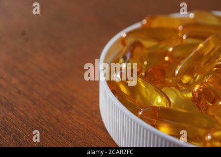 Omega 3 Capsule Foto Stock