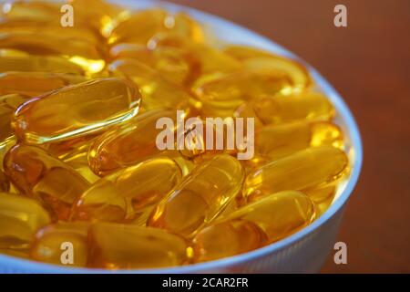 Omega 3 Capsule Foto Stock