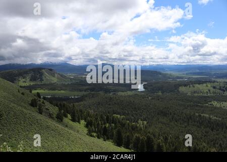 Signal Mountain Vista in primavera di Joe C. Foto Stock