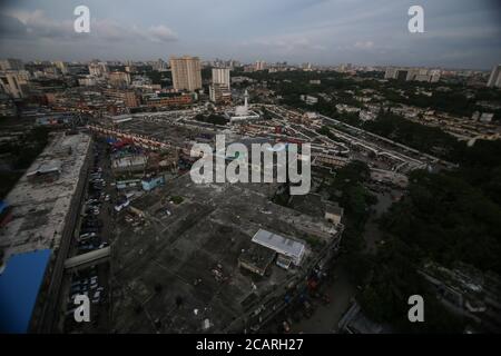 Dhaka, Dhaka, Bangladesh. 8 agosto 2020. Paesaggio urbano di Dhaka durante la pandemia di COVID-19: Rd. Rakibul Hasan/ZUMA Wire/Alamy Live News Foto Stock