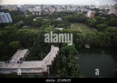 Dhaka, Dhaka, Bangladesh. 8 agosto 2020. Paesaggio urbano di Dhaka durante la pandemia di COVID-19: Rd. Rakibul Hasan/ZUMA Wire/Alamy Live News Foto Stock