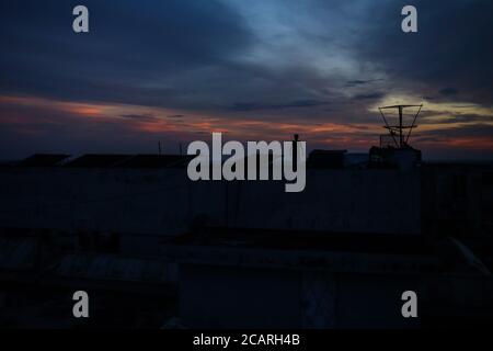 Dhaka, Dhaka, Bangladesh. 8 agosto 2020. Paesaggio urbano di Dhaka durante la pandemia di COVID-19: Rd. Rakibul Hasan/ZUMA Wire/Alamy Live News Foto Stock