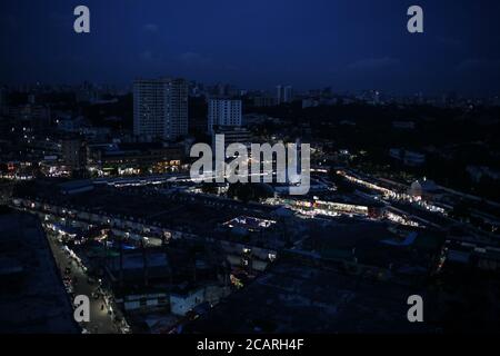 Dhaka, Dhaka, Bangladesh. 8 agosto 2020. Paesaggio urbano di Dhaka durante la pandemia di COVID-19: Rd. Rakibul Hasan/ZUMA Wire/Alamy Live News Foto Stock