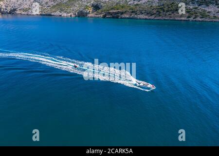 Antenna per motoscafi Foto Stock