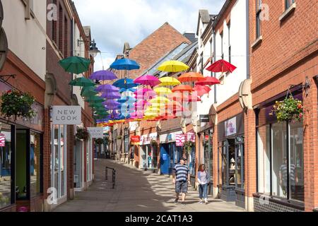 High Street pedonale, Durham, County Durham, Inghilterra, Regno Unito Foto Stock