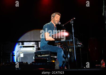 Italia. 8 agosto 2019. Daniele Silvestri vive a Treviso 2020 al festival Suoni di Marca. (Foto di Denis Ulliana/Pacific Press) Credit: Pacific Press Media Production Corp./Alamy Live News Foto Stock