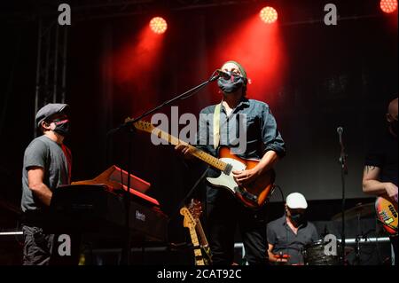 Italia. 8 agosto 2019. Daniele Silvestri vive a Treviso 2020 al festival Suoni di Marca. (Foto di Denis Ulliana/Pacific Press) Credit: Pacific Press Media Production Corp./Alamy Live News Foto Stock