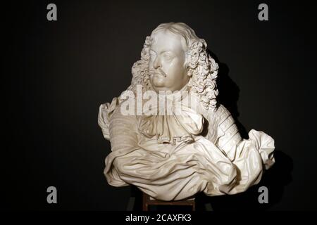 Parma, Italia, Emilia Romagna - 4 agosto 2020 - Galleria Nazionale, busto di Ranuccio Farnese di Gianlorenzo Bernini Foto Stock