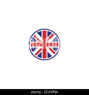 Regno Unito Logo Bandiera / disegno di icone Illustrazione Vettoriale