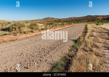 Dirt Road in Bureau Land management vicino Moab Utah USA Foto Stock