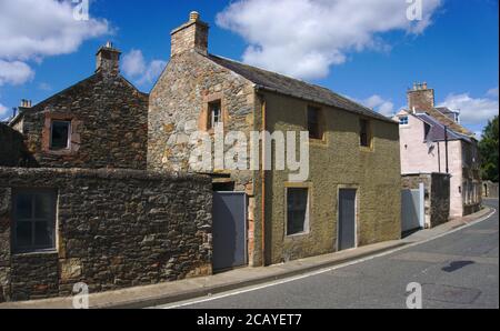 Case in Abbotsford Road, Melrose, Roxburghshire, Scottish Borders, UK. Foto Stock