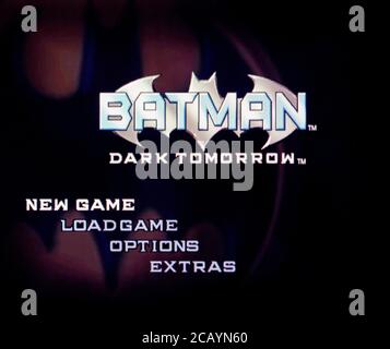 Batman Dark Tomorrow - Nintendo Gamecube Videogioco - solo per uso editoriale Foto Stock