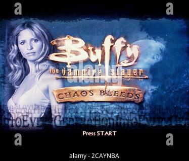 Buffy The Vampire Slayer Chaos Bleeds - Nintendo Gamecube Videogame - solo per uso editoriale Foto Stock
