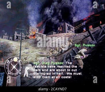 Call of Duty Finest Hour - Nintendo Gamecube Videogioco - solo per uso editoriale Foto Stock