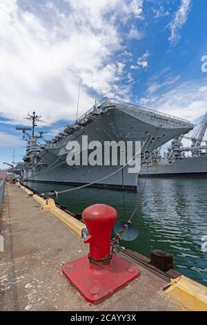 Museo USS Hornet in Alameda, California Foto Stock