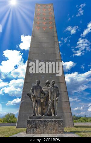 Memoriale dell'Esercito di Liberazione sovietica, campi di concentramento, campi di concentramento, KZ, Sachsenhausen, Oranienburg, Brandeburgo, Germania Foto Stock