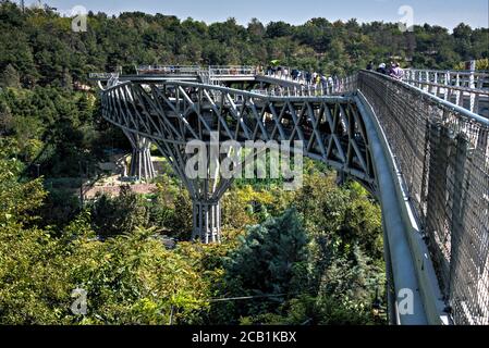 Ponte Tabiat, Teheran, Iran Foto Stock