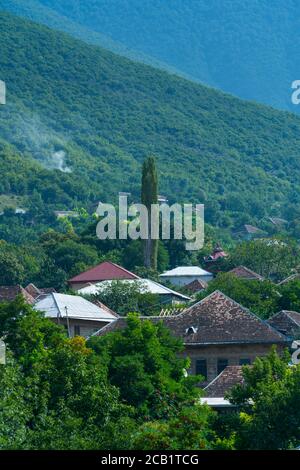 Città di Shaki, Azerbaigian, Medio Oriente Foto Stock