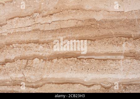 Struttura in marmo a contrasto di colore beige chiaro per la preparazione dell'ordine. Foto Stock