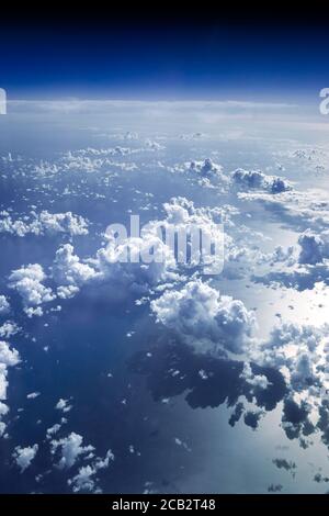 Panoramica dell'atmosfera superiore. Foto Stock