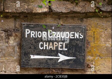 Cartello alla Cattedrale di Ely, Ely, Cambridgeshire, Inghilterra. Foto Stock