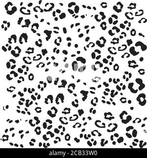 Motivo senza cuciture con texture punteggiato leopardata Illustrazione Vettoriale