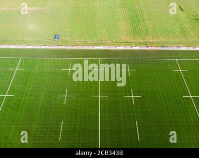 4G Inghilterra Rugby Pitch, Derby Foto Stock