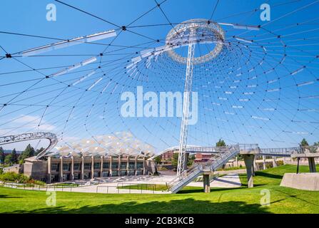 All'interno dello Spokane Pavilion presso il Riverfront Park nel centro di Spokane, Washington, USA Foto Stock