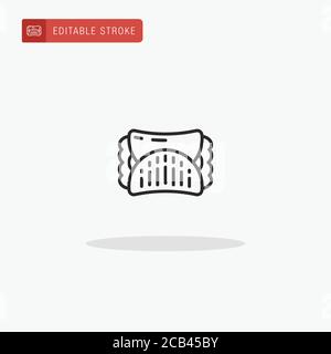 Vettore icona di avvolgimento. Icona a capo per la presentazione. Illustrazione Vettoriale