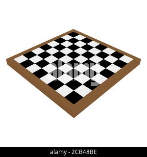 Scacchiera scacchiera bianco e nero vettore di gioco sportivo e di svago illustrazione Illustrazione Vettoriale
