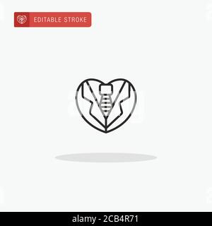 Vettore icona Suit. Icona Suit per la presentazione. Illustrazione Vettoriale