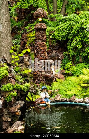 Giardini Grotto; Rudolph, Wisconsin Foto Stock