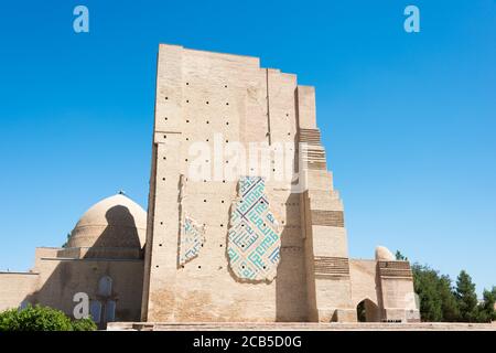 Shakhrisabz, Uzbekistan - complesso Mausoleo Dorus-Saodat a Shakhrisabz, Uzbekistan. E' parte del Sito Patrimonio Mondiale dell'Umanita'. Foto Stock