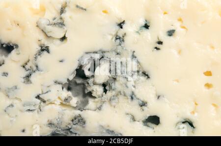 Formaggio blu sullo sfondo Foto Stock