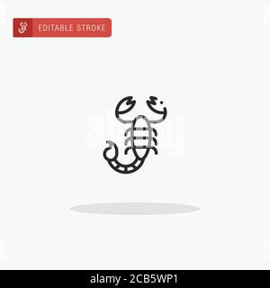 Vettore icona Scorpion. Icona Scorpion per la presentazione. Illustrazione Vettoriale