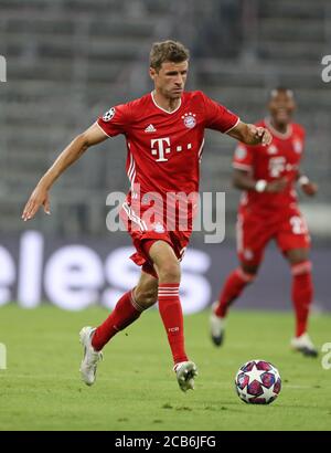 Monaco di Baviera, Germania, 8 agosto 2020, Thomas MUELLER, MÜLLER, FCB 25 nella Champions League Match FC BAYERN MUENCHEN - FC CHELSEA in der 1.Bundesliga, Saison 2019/2020, © Peter Schatz / Alamy Stock Photos / Stefan Matzke/Sampics/Pool importante: NESSUNA VENDITA SECONDARIA (RI-) ENTRO 48 ore DOPO IL KICK-off nazionale e internazionale News-Agenzie SOLO per uso editoriale Foto Stock