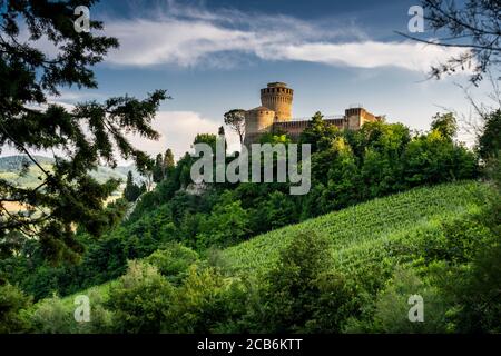 Brisighella, Ravenna, Emilia Romagna, Italia Europa. La fortezza medievale. Foto Stock