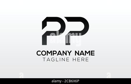 Logo iniziale della lettera PP con Creative Modern Business Typography Vector Template. Creative Letter PP Logo Vector. Illustrazione Vettoriale