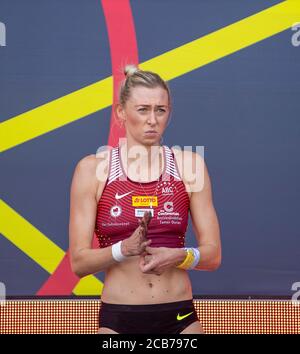 Brunswick, Germania. 8 agosto 2020. Lisa RYZIH (ABC Ludwigshafen), pole vault femminile, nel 2020 Campionato tedesco di atletica leggera 08.08, dal 08.08.2020. - 09.08.2020 a Braunschweig/Germania. Â | utilizzo in tutto il mondo Credit: dpa/Alamy Live News Foto Stock